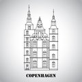 Rosenborg Castle. The symbol of Copenhagen, Denmark