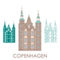 Rosenborg Castle. The symbol of Copenhagen, Denmark