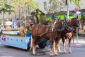 Rosenheim, Germany, 09/04/2016: Harvest festival parade in Rosenheim