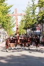 Rosenheim, Germany, 09/04/2016: Harvest festival parade in Rosenheim