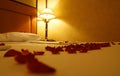 Roses and bed Royalty Free Stock Photo