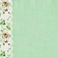 Roses and Lace Green Scrapbook Page