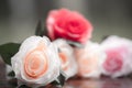 Roses made of fabric Royalty Free Stock Photo