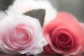 Roses made of fabric Royalty Free Stock Photo