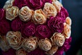 Roses made from paper, decoration wedding