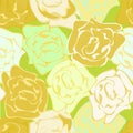 Roses repetition Royalty Free Stock Photo