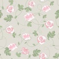 Roses seamless background