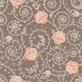 Roses Seamless Pattern.