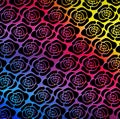 Roses Seamless Pattern rainbow background Royalty Free Stock Photo