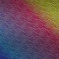 Roses Seamless Pattern rainbow background Royalty Free Stock Photo