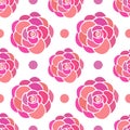 Roses seamless pattern. Repeat floral background for textile design