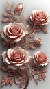 Roses in tender soft cream colors