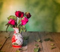 Roses wilt love lost. Royalty Free Stock Photo