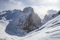 Rosetta mountain and snow Royalty Free Stock Photo