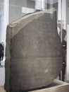 Rosetta stone at British Museum in London Royalty Free Stock Photo