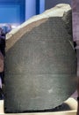 Rosetta Stone at British Museum in London Royalty Free Stock Photo