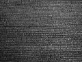 Rosetta Stone replica at British Museum in London, black and whi Royalty Free Stock Photo