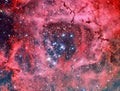 Rosette nebula in Monoceros NGC2244 Royalty Free Stock Photo