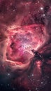 Rosette Nebula Revealing Delicate Pink Hues and Bright Stars Royalty Free Stock Photo