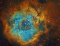 Rosette Nebula in Unicorn constellation, NGC2237 Royalty Free Stock Photo