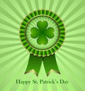 St. Patricks Day Rosette Ribbon