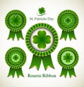 St. Patricks Day Rosette Ribbon