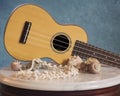 Rosewood Ukulele with Sea Shell Decor