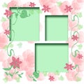 Rosey scrapbook frame