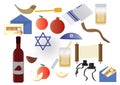 Rosh Hashana Jewish Holiday elements