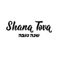 Rosh Hashanah. Jewish New Year. Text on Hebrew - Have a sweet year. Lettering