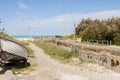 Rosignano white beach - Italy, Toscany Royalty Free Stock Photo