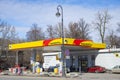 Rosneft gas station. Saint Petersburg, Russia