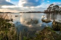 Ross Castle Killarney Kerry Ireland medieval birds reflection Royalty Free Stock Photo