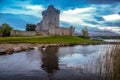 Ross Castle Killarney Kerry Ireland medieval birds reflection