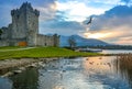 Ross Castle Killarney Kerry Ireland medieval birds reflection swan lake