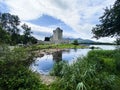 Ross Castle, a 15th-century tower house and keep on the edge of Lough Leane, in Killarney National Park, County Kerry, Ireland