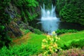 Ross fountain in butchart gardens Royalty Free Stock Photo