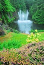 Ross fountain in butchart gardens Royalty Free Stock Photo