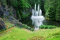 Ross fountain in butchart gardens Royalty Free Stock Photo