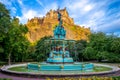 Edinburgh Castle and Ross Fountain