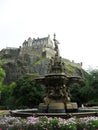 Ross fountain, Edinburgh castle, scotland Royalty Free Stock Photo