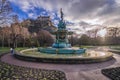 Ross Fountain in West Princes Street Gardens in Edinburgh Royalty Free Stock Photo