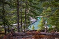 Ross Lake Dam at North Cascades National Park in Washington State during summer Royalty Free Stock Photo