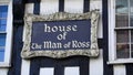 ROSS ON WYE - Tudor home of the famous 'Man of Ross Royalty Free Stock Photo