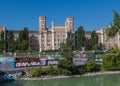 Rossauer Kaserne in Vienna and the Danube Canal