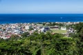 Rosseau Dominica from Mountaintop Royalty Free Stock Photo