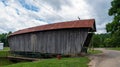 Rosseau Fairgrounds Covered Bridge in Morgan County, Ohio Royalty Free Stock Photo