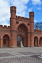 Rossgarten Gate - fort of Koenigsberg. Kaliningrad (until 1946 Konigsberg), Russia Royalty Free Stock Photo