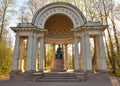 The Rossi Pavilion in Pavlovsk Park. Royalty Free Stock Photo