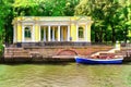 Rossi`s pavilion on the Moika River embankment.